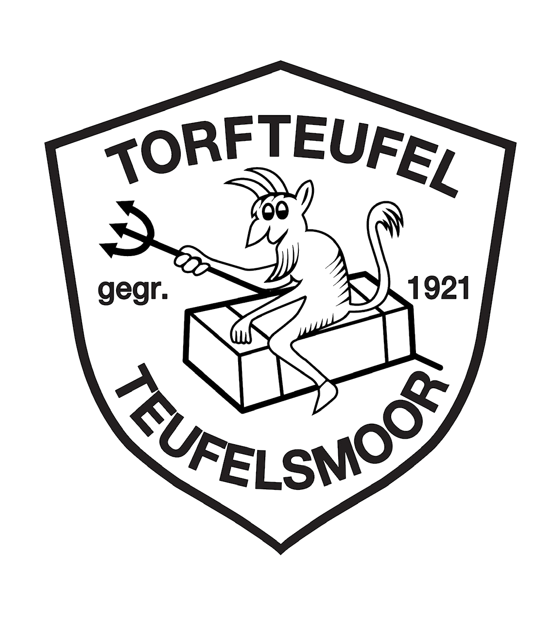 Wappen Torfteufel gegr1921 SW 2019 11 15x pur sw linie
